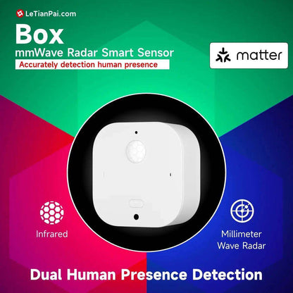 Letianpai Box,Smart Sensor,mmWave Radar, Supports Matter and can connect to Apple Home, Google Home, Tuya, etc.